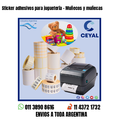 Sticker adhesivos para juguetería – Muñecos y muñecas