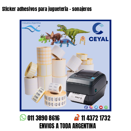 Sticker adhesivos para juguetería – sonajeros