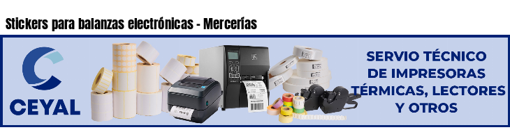Stickers para balanzas electrónicas - Mercerías