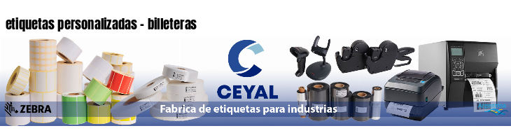 etiquetas personalizadas - billeteras