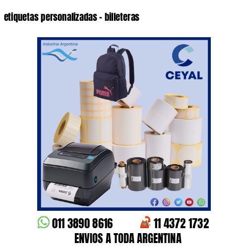 etiquetas personalizadas – billeteras
