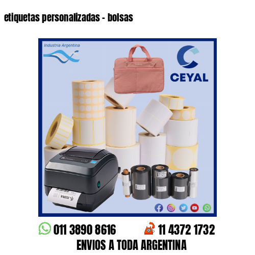 etiquetas personalizadas – bolsas