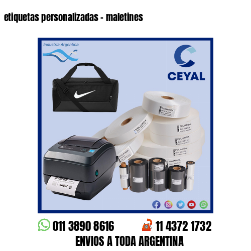 etiquetas personalizadas – maletines