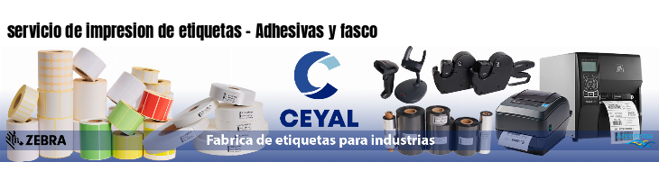 servicio de impresion de etiquetas - Adhesivas y fasco