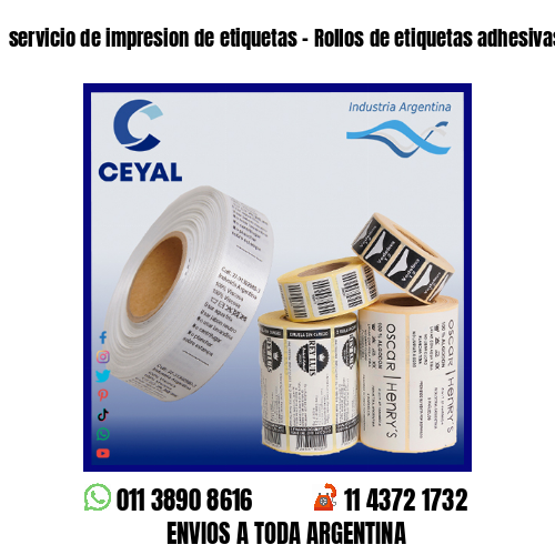 servicio de impresion de etiquetas – Rollos de etiquetas adhesivas en blanco