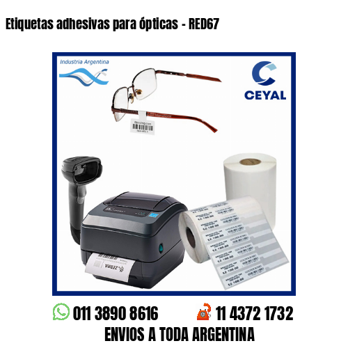 Etiquetas adhesivas para ópticas – RED67