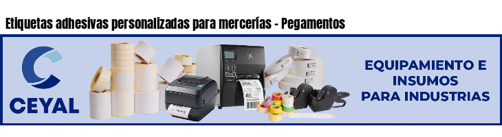Etiquetas adhesivas personalizadas para mercerías - Pegamentos