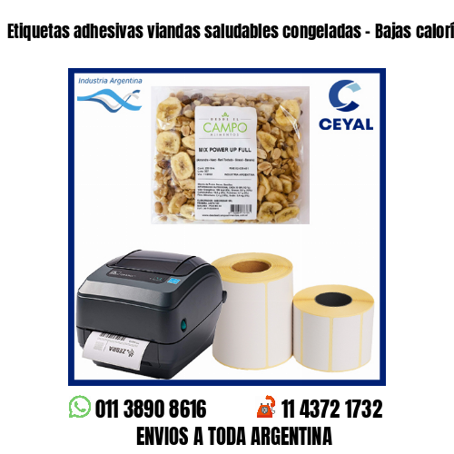 Etiquetas adhesivas viandas saludables congeladas – Bajas calorías
