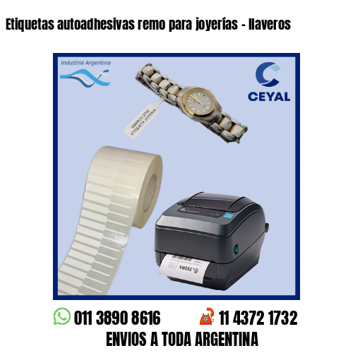 Etiquetas autoadhesivas remo para joyerías – llaveros