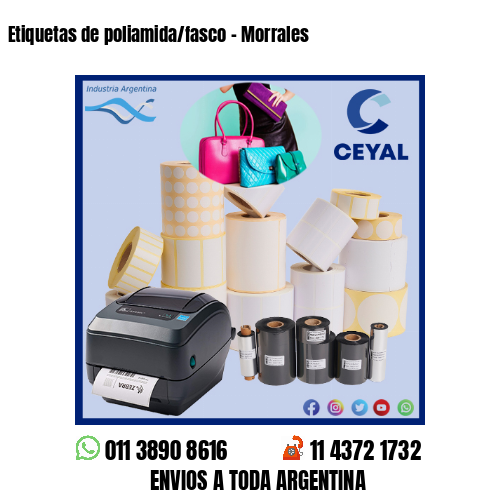 Etiquetas de poliamida/fasco – Morrales