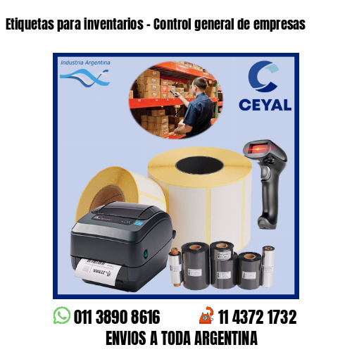 Etiquetas para inventarios – Control general de empresas