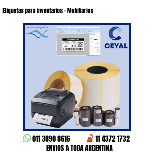 Etiquetas para inventarios - Mobiliarios