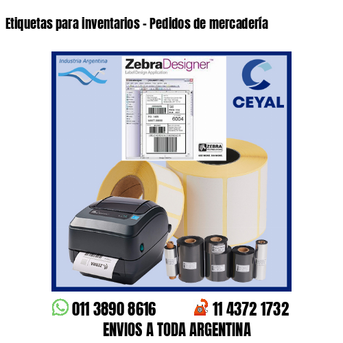 Etiquetas para inventarios – Pedidos de mercadería