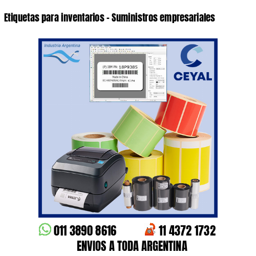 Etiquetas para inventarios – Suministros empresariales