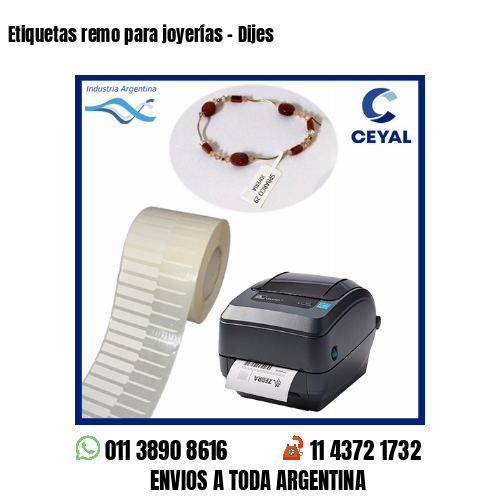 Etiquetas remo para joyerías – Dijes