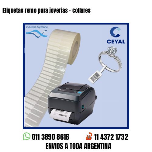 Etiquetas remo para joyerías – collares