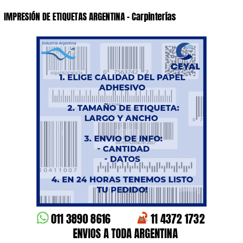 IMPRESIÓN DE ETIQUETAS ARGENTINA – Carpinterías