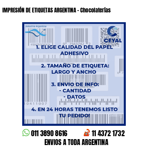 IMPRESIÓN DE ETIQUETAS ARGENTINA – Chocolaterías