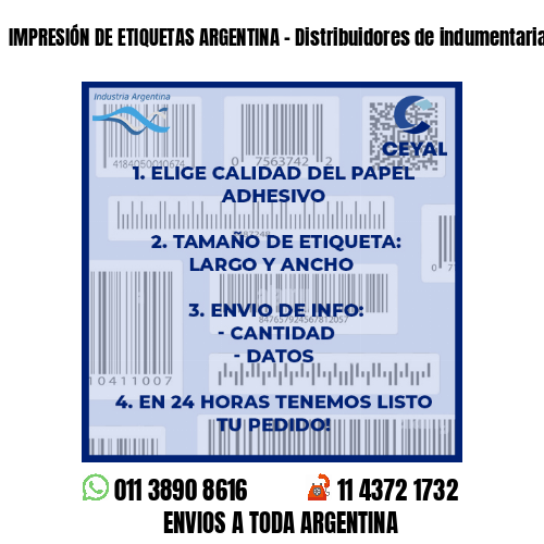 IMPRESIÓN DE ETIQUETAS ARGENTINA - Distribuidores de indumentaria