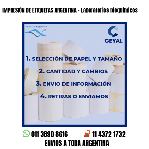 IMPRESIÓN DE ETIQUETAS ARGENTINA – Laboratorios bioquímicos
