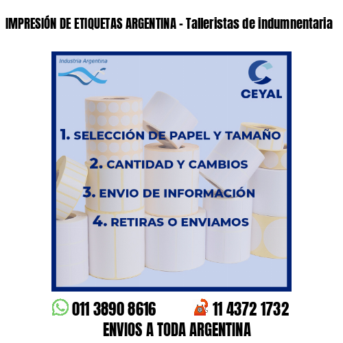 IMPRESIÓN DE ETIQUETAS ARGENTINA – Talleristas de indumnentaria