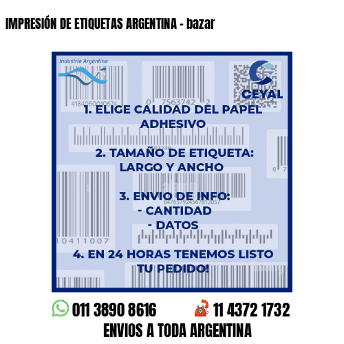 IMPRESIÓN DE ETIQUETAS ARGENTINA – bazar