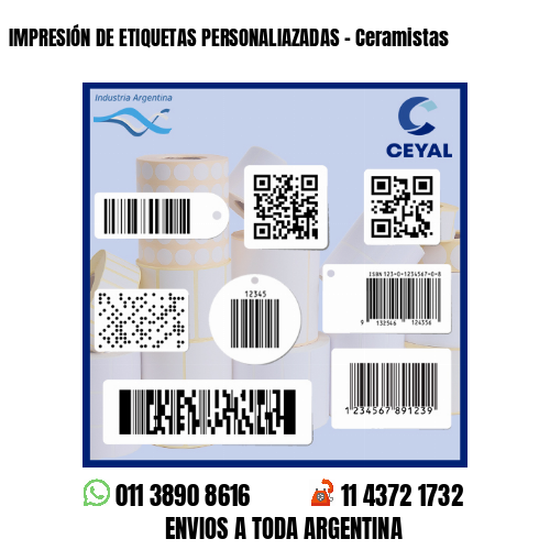 IMPRESIÓN DE ETIQUETAS PERSONALIAZADAS - Ceramistas