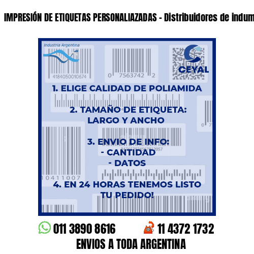 IMPRESIÓN DE ETIQUETAS PERSONALIAZADAS - Distribuidores de indumentaria