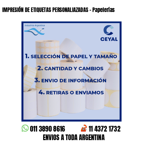 IMPRESIÓN DE ETIQUETAS PERSONALIAZADAS – Papelerías