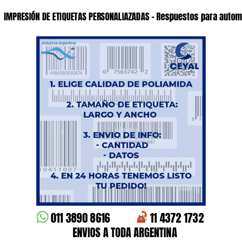 IMPRESIÓN DE ETIQUETAS PERSONALIAZADAS – Respuestos para automotores