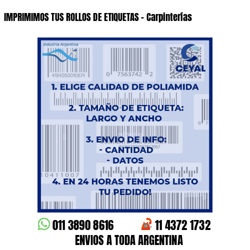 IMPRIMIMOS TUS ROLLOS DE ETIQUETAS – Carpinterías