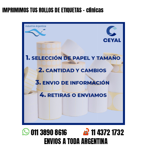 IMPRIMIMOS TUS ROLLOS DE ETIQUETAS – clinicas