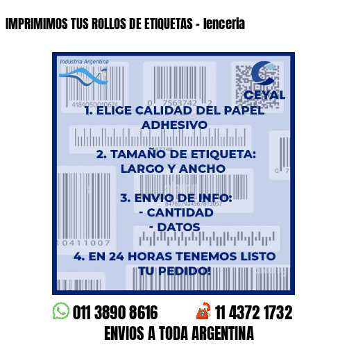 IMPRIMIMOS TUS ROLLOS DE ETIQUETAS – lenceria
