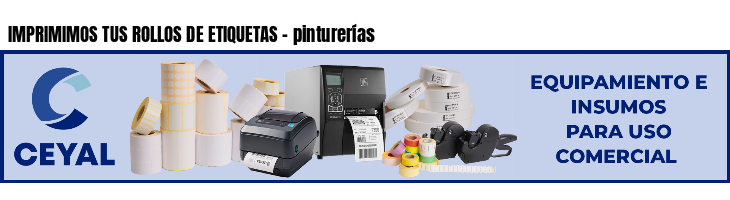 IMPRIMIMOS TUS ROLLOS DE ETIQUETAS - pinturerías