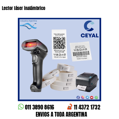 Lector láser inalámbrico