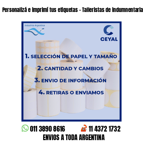 Personalizá e imprimí tus etiquetas – Talleristas de indumnentaria