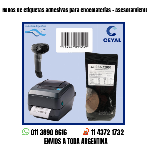 Rollos de etiquetas adhesivas para chocolaterías – Asesoramientos en el acto!
