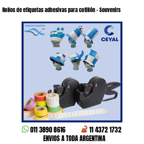 Rollos de etiquetas adhesivas para cotillón – Souvenirs