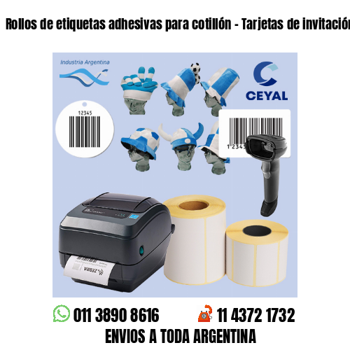 Rollos de etiquetas adhesivas para cotillón – Tarjetas de invitación