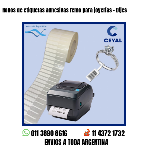 Rollos de etiquetas adhesivas remo para joyerías – Dijes