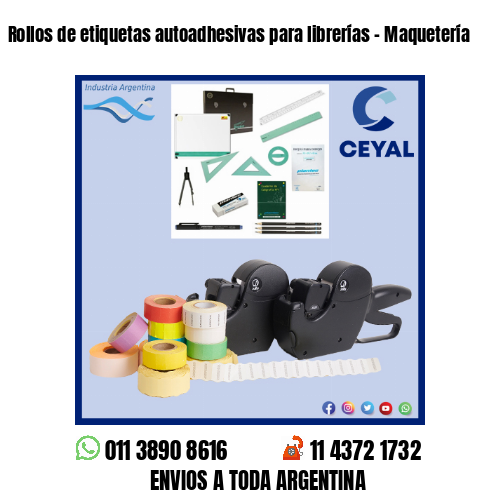 Rollos de etiquetas autoadhesivas para librerías – Maquetería