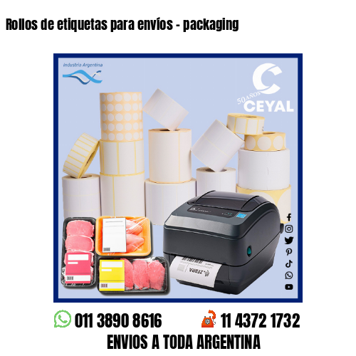 Rollos de etiquetas para envíos – packaging