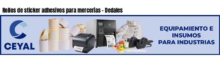 Rollos de sticker adhesivos para mercerías - Dedales
