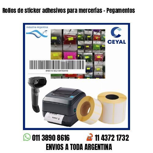 Rollos de sticker adhesivos para mercerías – Pegamentos