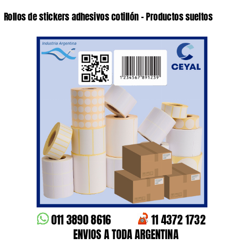 Rollos de stickers adhesivos cotillón – Productos sueltos