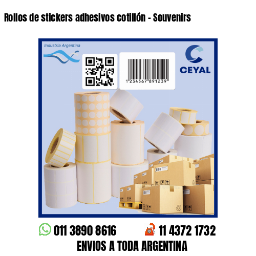 Rollos de stickers adhesivos cotillón – Souvenirs