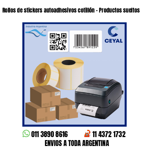 Rollos de stickers autoadhesivos cotillón – Productos sueltos
