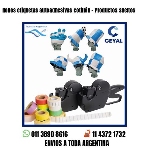 Rollos etiquetas autoadhesivas cotillón – Productos sueltos