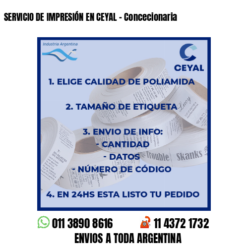 SERVICIO DE IMPRESIÓN EN CEYAL - Concecionaria