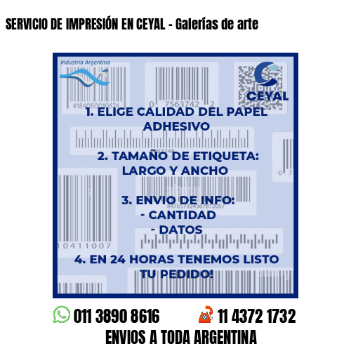 SERVICIO DE IMPRESIÓN EN CEYAL – Galerías de arte